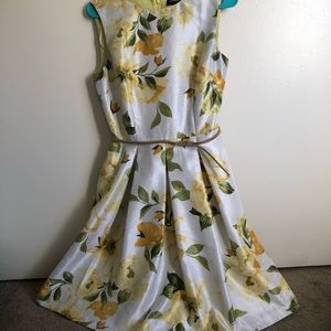 Lovely silk like dress, has pockets